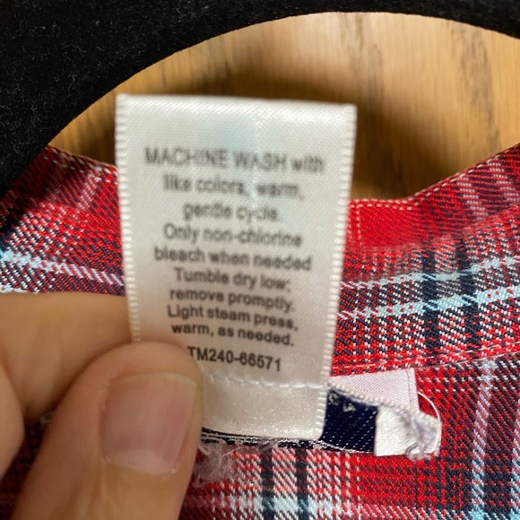 Vintage Pendleton Pearl Snap Button-Up Plaid Shirt Women's Size LARGE Red - Picture 4 of 7